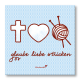 Magnet - Glaube Liebe Stricken