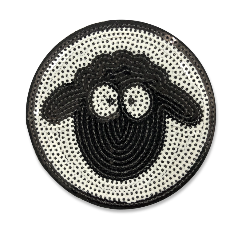 Paillettenaufnäher - Schaf