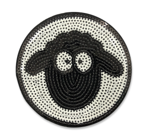 Paillettenaufnäher - Schaf
