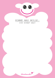 Block - Ich Schaf das. Komme was Wolle
