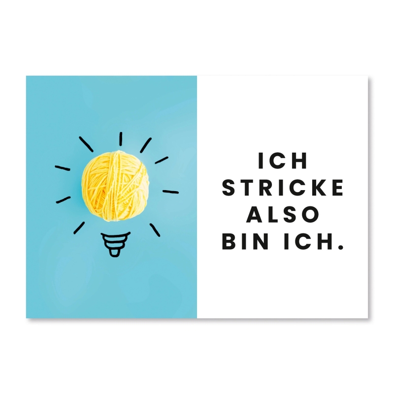 Ich stricke also bin ich