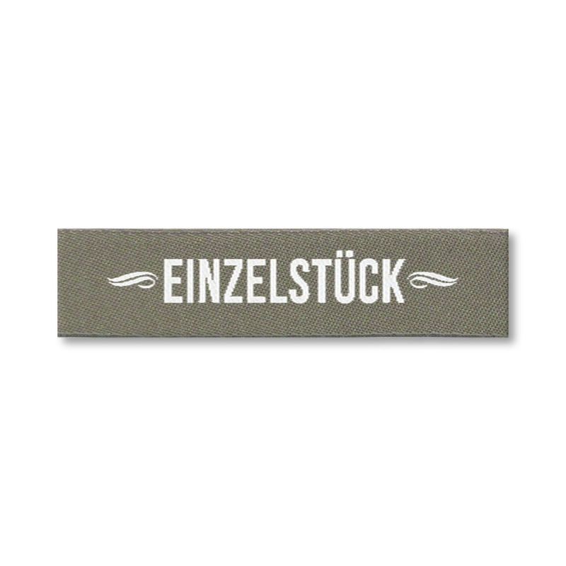 Webetikett - Einzelstück