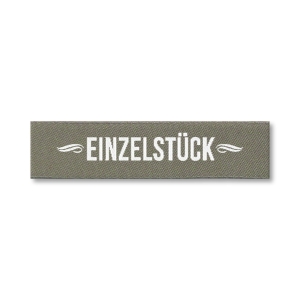 Webetikett - Einzelstück