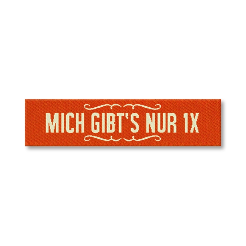 Webetikett - Mich gibts nur 1x
