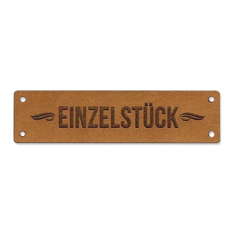 Lederetikett - Einzelstück