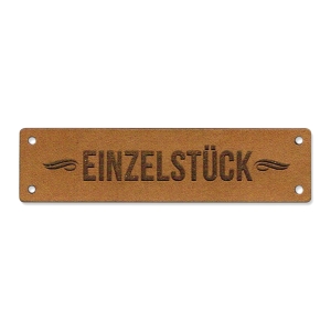 Lederetikett - Einzelstück
