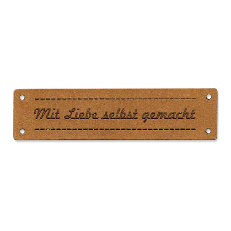 Lederetikett - Mit Liebe selbst gemacht