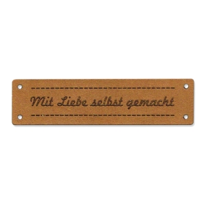 Lederetikett - Mit Liebe selbst gemacht