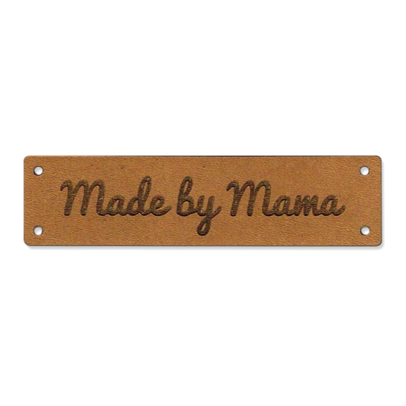 Lederetikett - Made by Mama