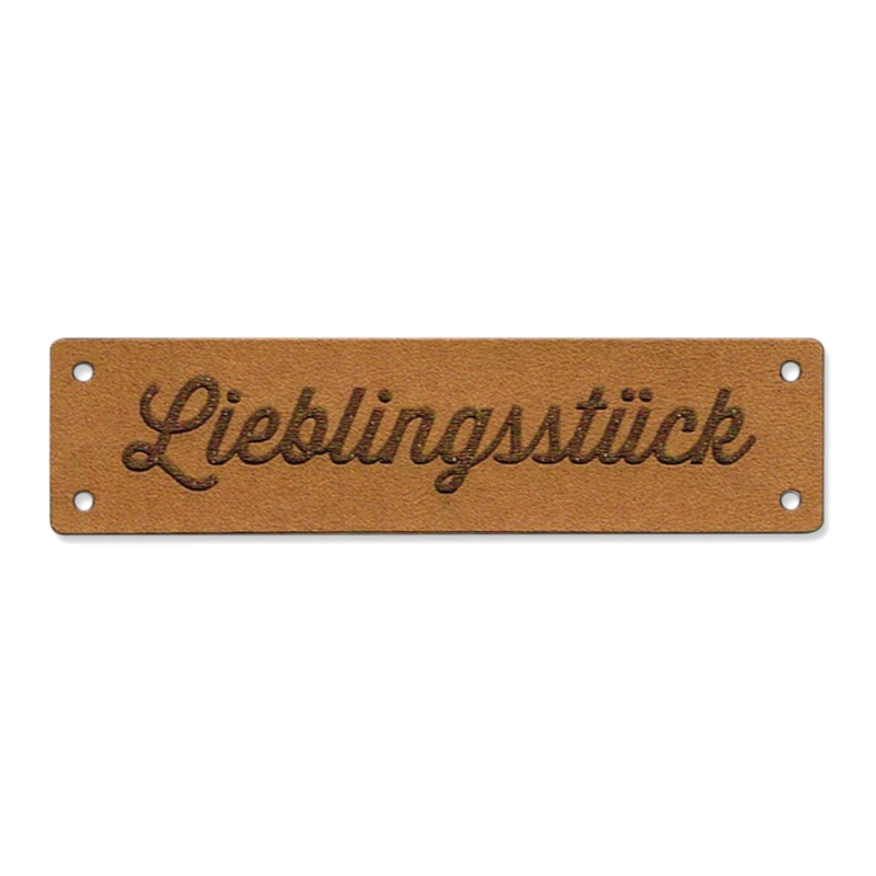 Lederetikett - Lieblingsstück